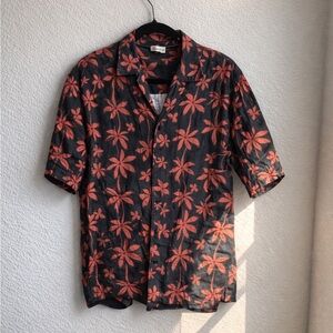 Floral Black and Pink Vintage Shirt